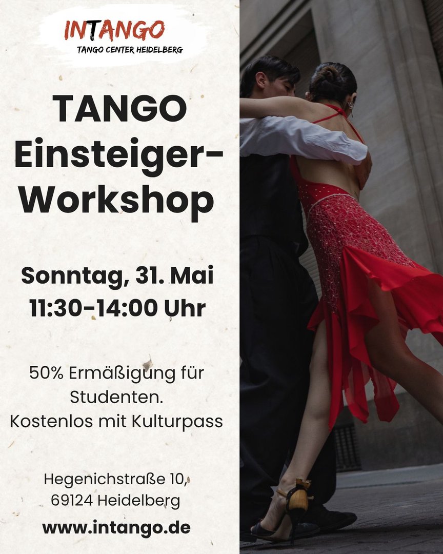 Tango Argentino Einsteigerworkshop – Zur Goldenen Rose, 31.05.2026