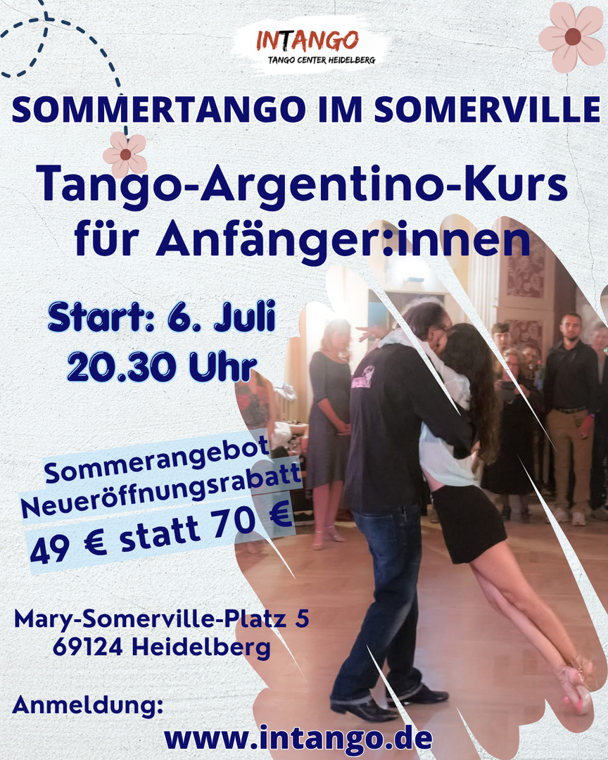 Tango Argentino für Anfänger:innen – Intango – Tango Center Heidelberg, 06.07.2026